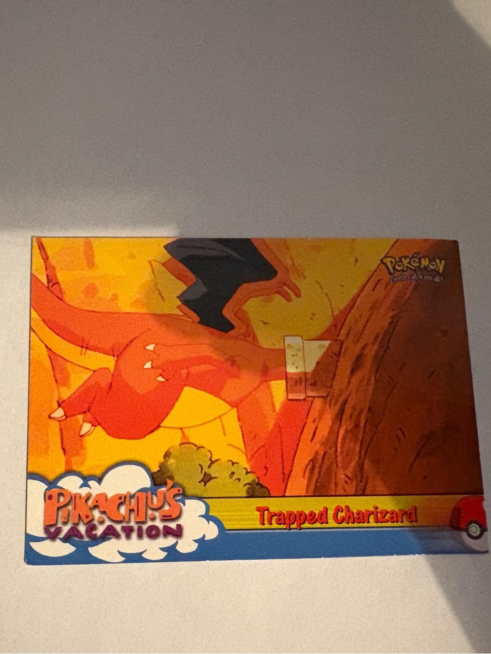 Pikachu Vacation Vintage Topps Pokémon card